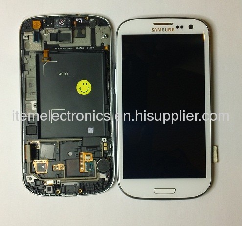 Samsung I9300 Galaxy S III Complete Screen Assembly with Bezel -White