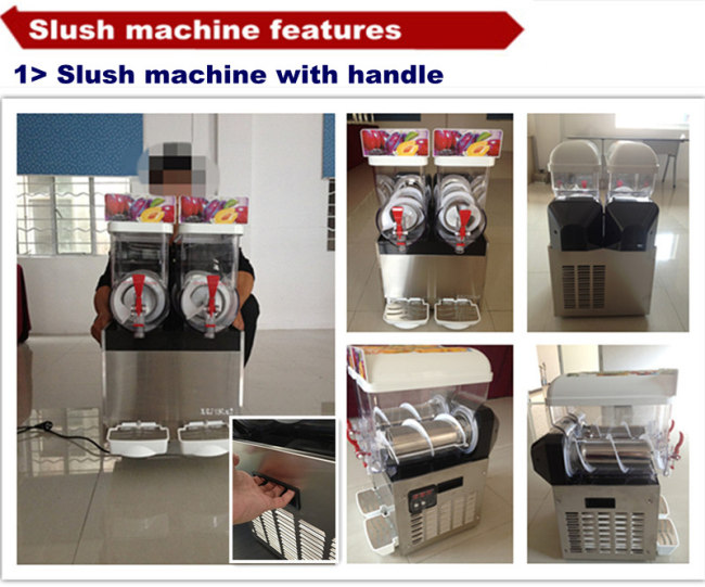 15L refrigeration Slush machine with 3tanks