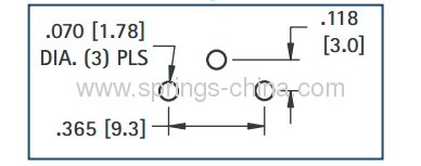 PCB Thru-Hole Mount Battery Contacts For A Size