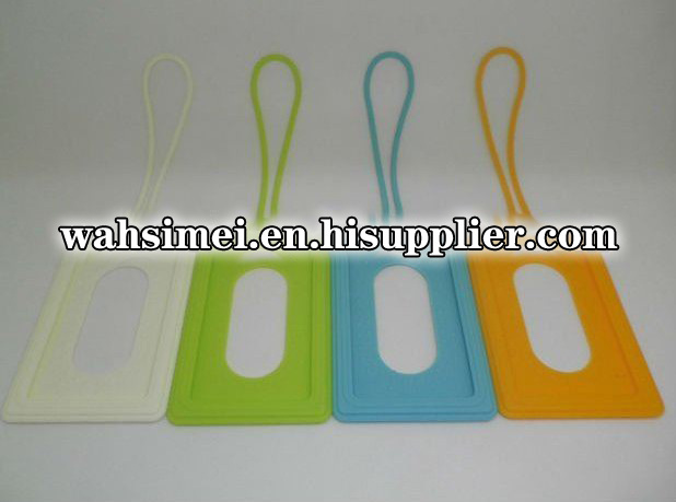 Silicone Name Card Holder for Luggage Bag