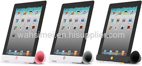 Silicon wareless ipad speaker horn