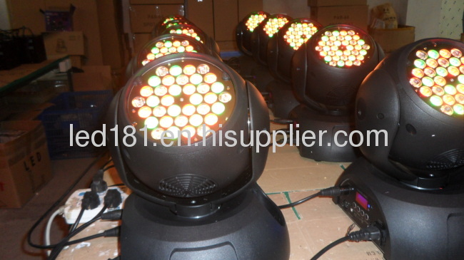 36*1w/3w tricolor RGB Moving Head Wash Light