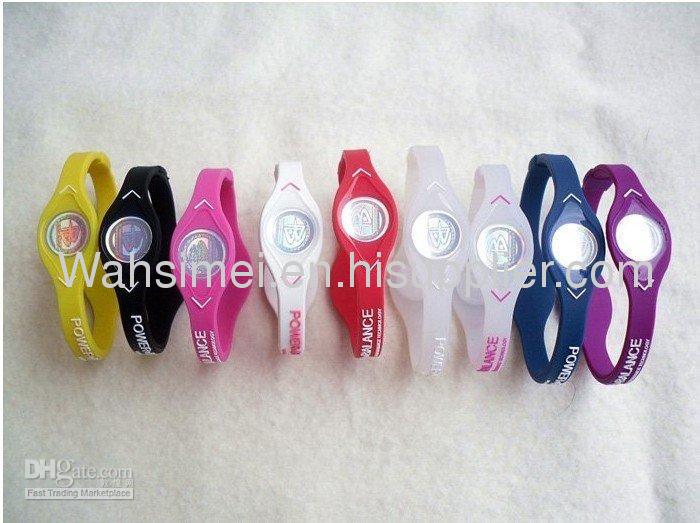 Fashion silicone wristband energy balance bracelets