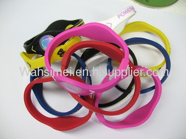 Hologram silicone wristband for new style