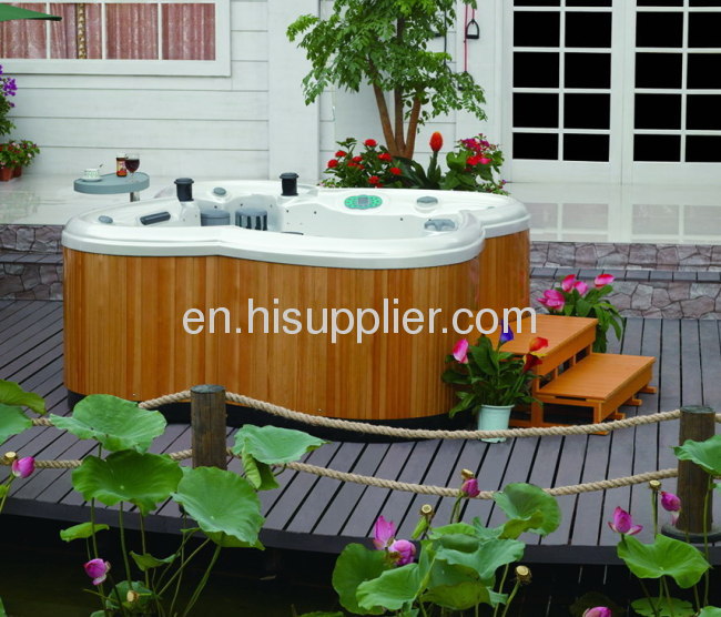 Fiberglass outdoor spa
