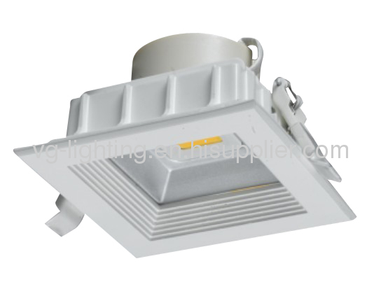 White Aluminium SQUARE COB 8W to 30W downlight