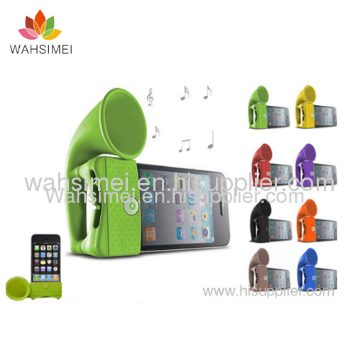 Silicon iphone horn for iphone 4/4S/5