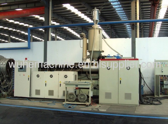 Polyethylene pipe production line 