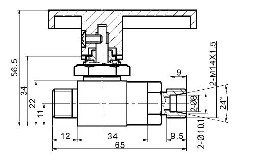 Stainless stee BME oil and gas high pressure ball valves