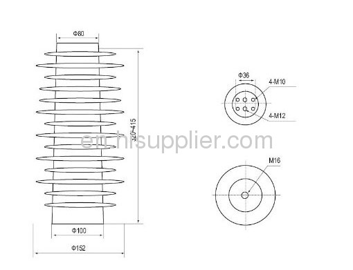 Bus support insulator