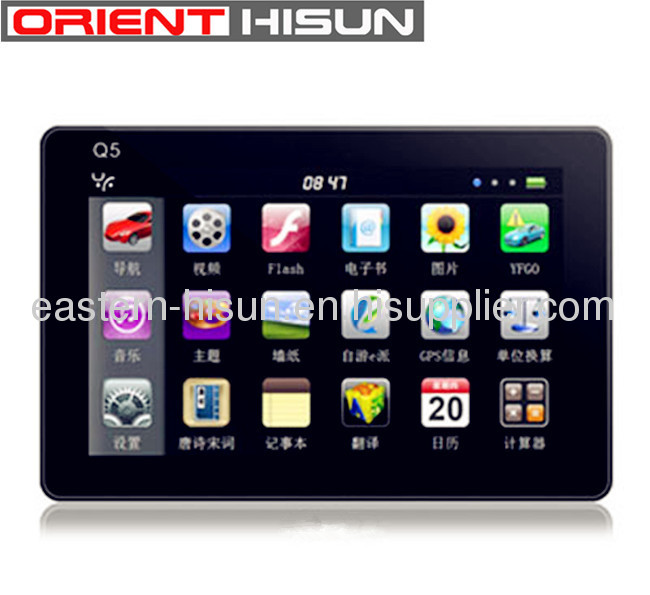 2012 New Design with High Quality Q5 5.0 inch High Clear GPS Navigators