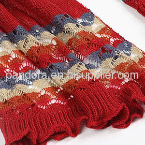 New Arrival Rural British Style Knitting Patterns Scarves Stripes