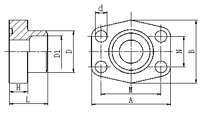 1FLW-W/1FSW-W SAE FLANGE/WELD TUDE FLANGE HYDRAULIC HOSE FITTING PIPE FITTING COUPLING 