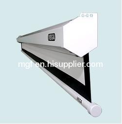 motorized projection screen with IR or RF remote control