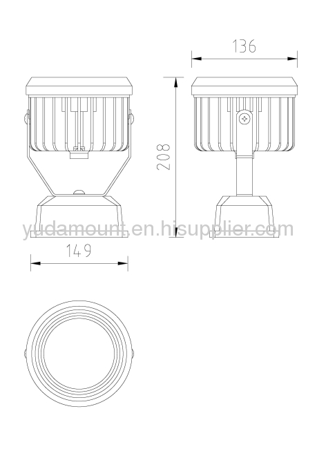 DIE-CAST aluminiu flood lighting