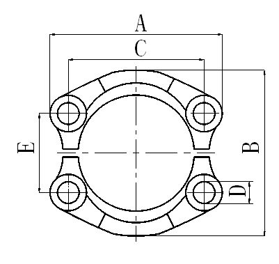 FL SAE SPLIT FLANGE CLAMPS 3000 PSI HYDRAULIC HOSE FITTING PIPE FITTING COUPLING