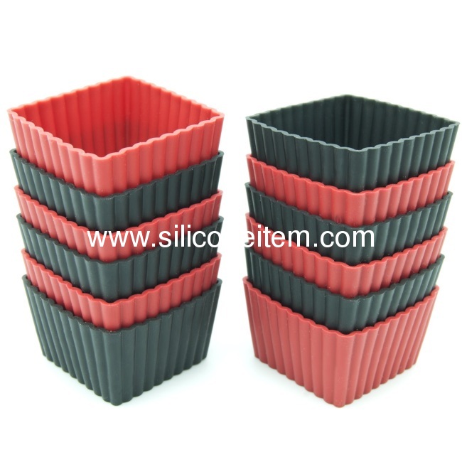 Mini Square Silicone Reusable Baking Cup