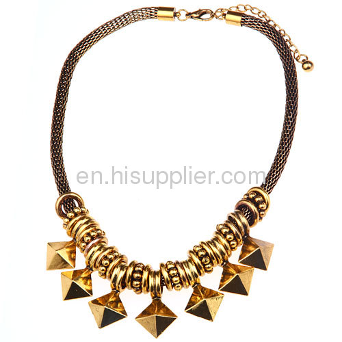 Fashion Punk Gothic Gold Plated Jewelry Snake Chain Necklace