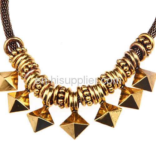 Fashion Punk Gothic Gold Plated Jewelry Snake Chain Necklace