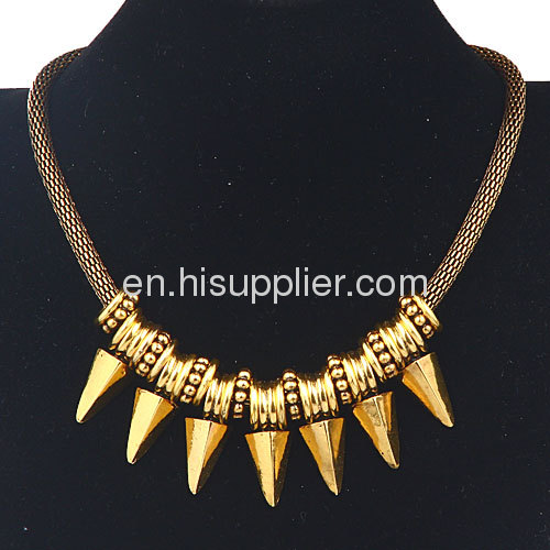 Fashion Punk Gothic Gold Plated Jewelry Snake Chain Necklace