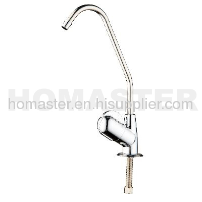 Goose type faucets for water filter system use