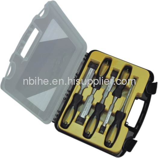 Metal Strike Cap All Purpose 5Piece Chisel Set with plastic inject box