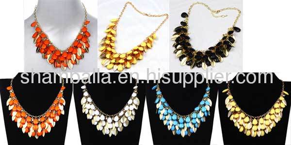 2013 colorful Multi-Layer Chunky Statement Necklace Wholesale