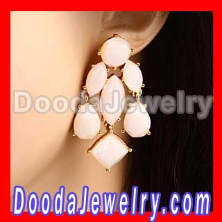 Fashion Turquoise Resin Plaza Athenee Chandelier Drop Earrings Wholesale