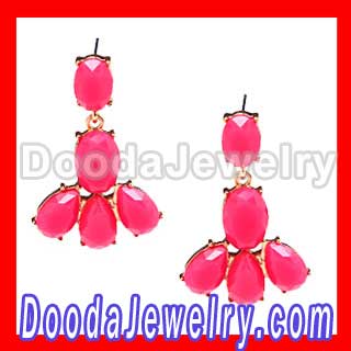 Fashion Turquoise Resin Plaza Athenee Chandelier Drop Earrings Wholesale