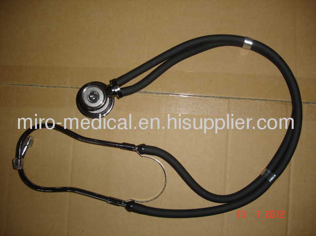 Entire Black nickel plated adult deluxe sprague rappaport stethoscope