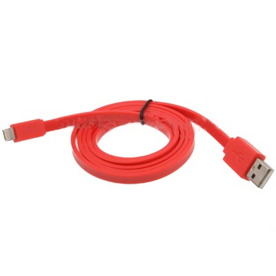 new Noodle Style USB Data Sync Charger Cable for iPhone 5, Length: 1m (Blue)