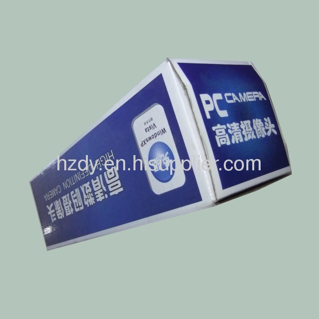 Single layercorrugated carton box for computer camera