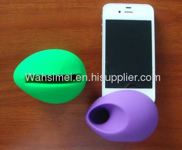 Silicone iphone Horn Speaker Amplifier for 4/5