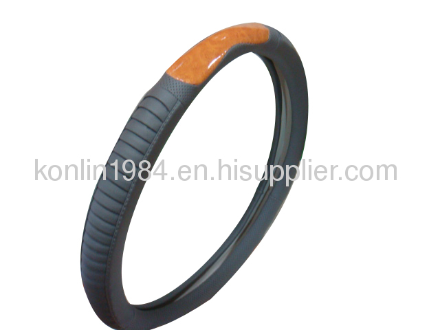 SUPER FIBER LEATHER-CAR STEERING WHEEL COVER