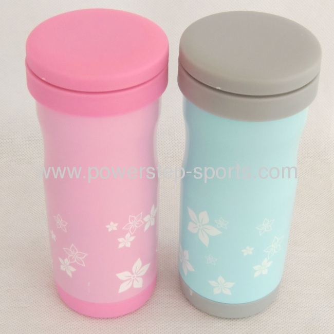 350ml stainless steel flowers cartoon vacuum flask 