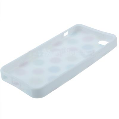 Dot Pattern Shape TPU Shell for iPhone 5 (Light Yellow)