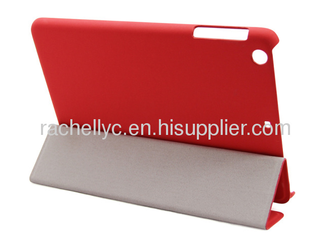 iPad mini stand case 3 way folding case for iPad mini Slim leather case for iPad mini