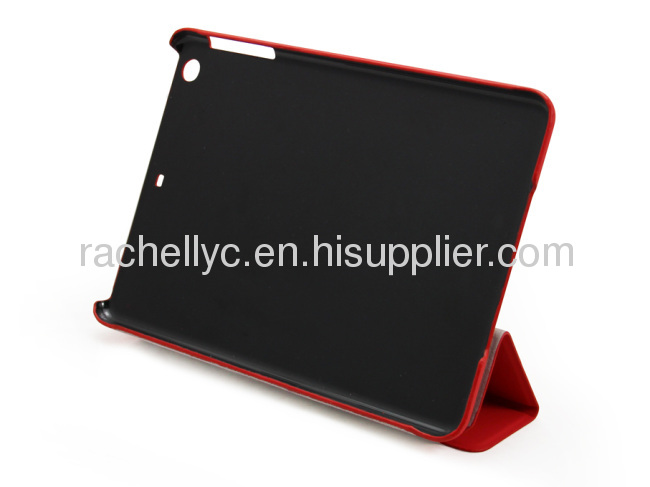 iPad mini stand case 3 way folding case for iPad mini Slim leather case for iPad mini