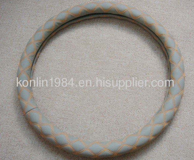 DULL POLISH LEATHER - CAR STEERING WHEEL COVER