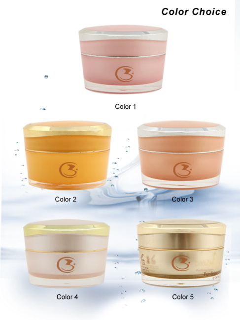 15ml 30ml 50ml V Shape Red Plastic Acrylic Cosmetic cream Jar Container
