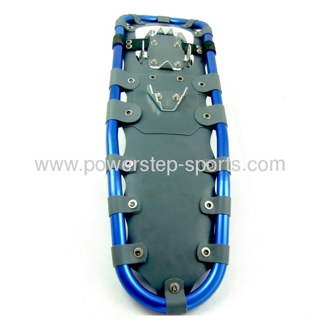 Grey aluminium snow shoes