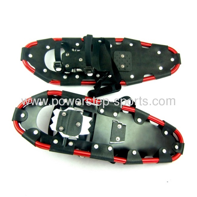 Black and red border anti-slip snow shoes