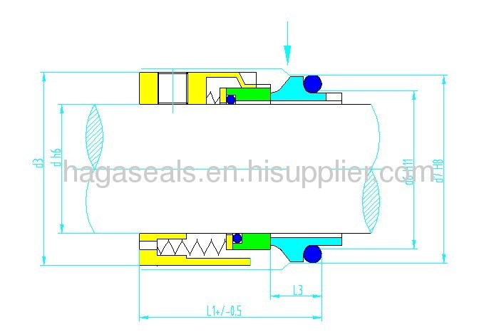 HG M74 PTFE Wedge Multi Spring Mechanical Seal 