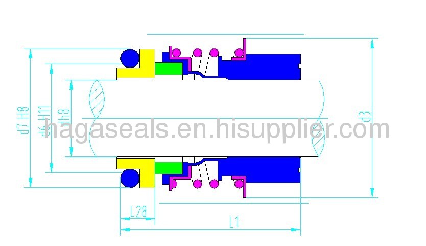 HG MG13 O Ring Single Spring Mechanical Seal 