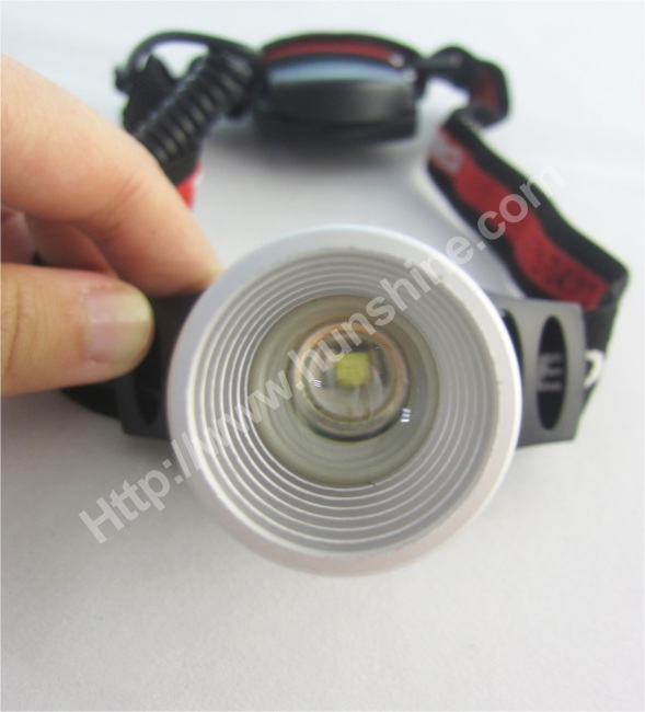 CREE Q5 LED 3*AAA battry Alu. alloy zoom Headlight 