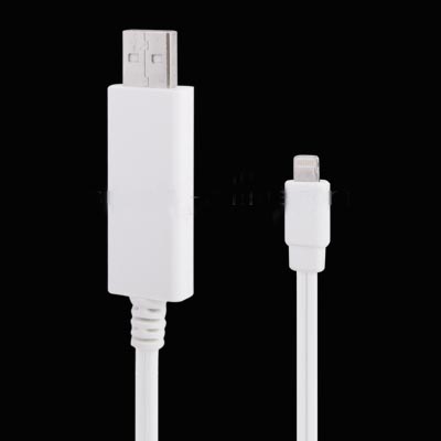 USB Blue Visible Light Charge Cable for iPhone 5, Length: 80cm