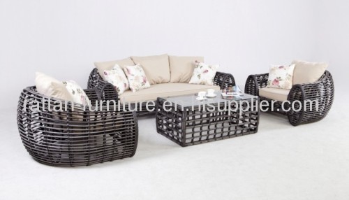 2013new design outdoor garden furniture round wicker sofa set