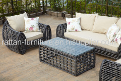 2013new design outdoor garden furniture round wicker sofa set