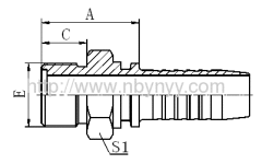 10311 O-RING METRIC MALE FLAT SEAL HYDRAULIC HOSE FITTING PIPE FITTING COUPLING