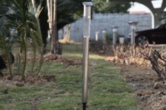 Staninless steel solar lawn lamps